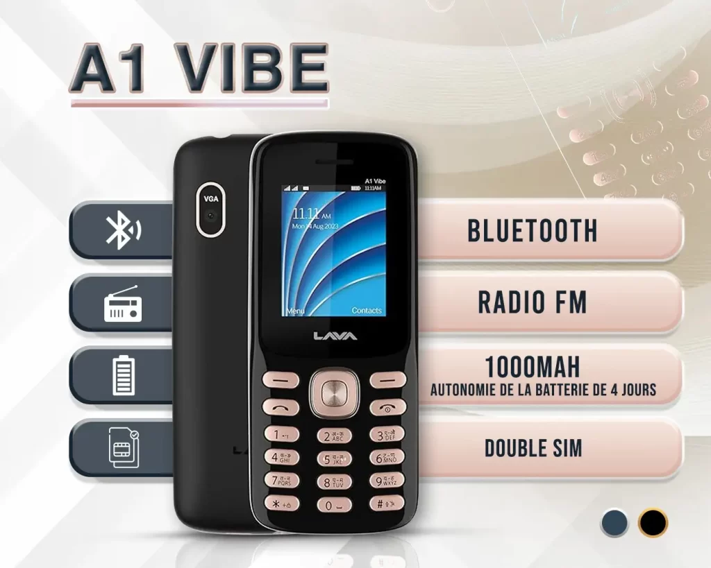 Prix lava tunisie a1 vibe